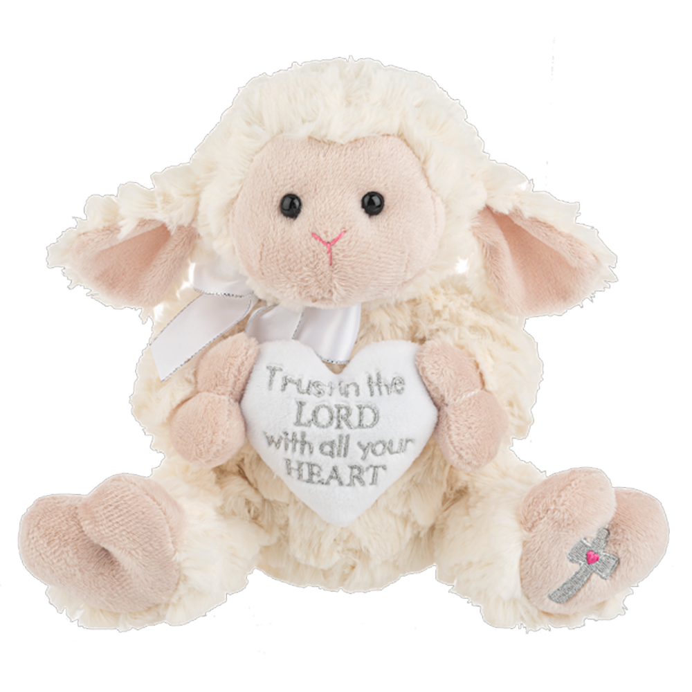  send a PRAYER - Lyric plush lamb - send a PRAYER stuffed animals - sendaprayernow.com
