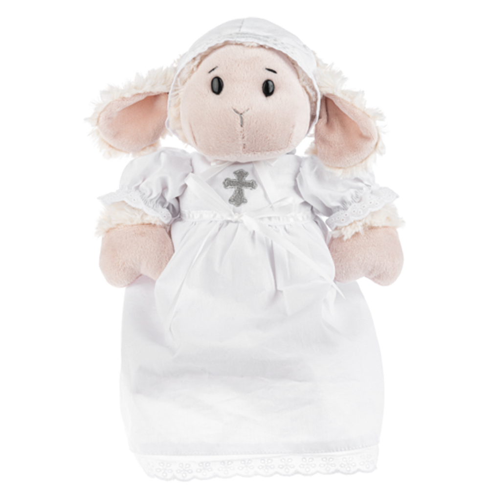 send a PRAYER True Christening Lamb stuffed animal plushie 