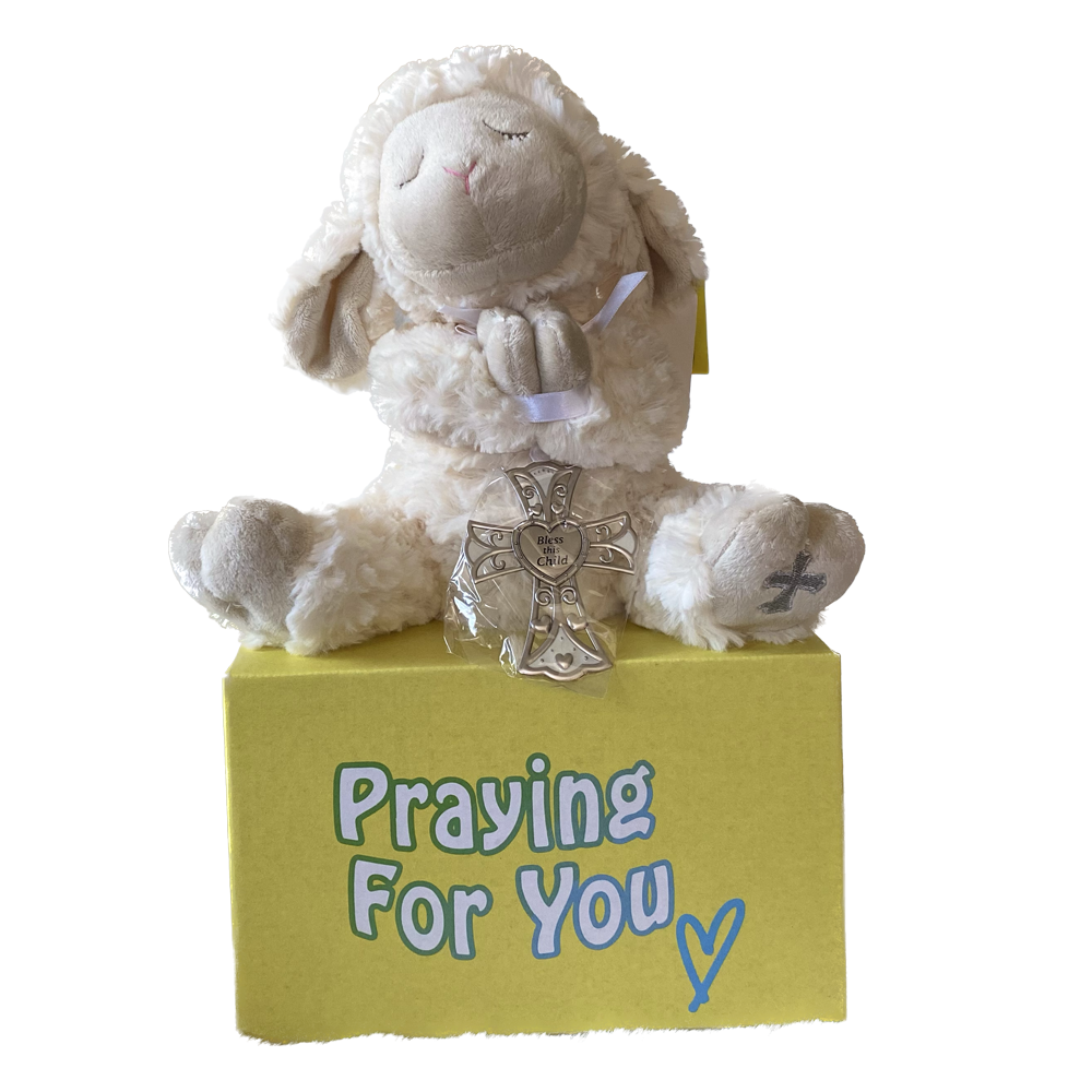 Sobi — send a PRAYER - SOBI the Serenity Lamb - stuffed animal - sendapraynernow.com
